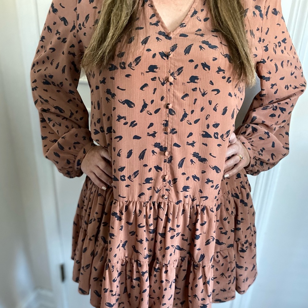Women’s ruffled tiered dress